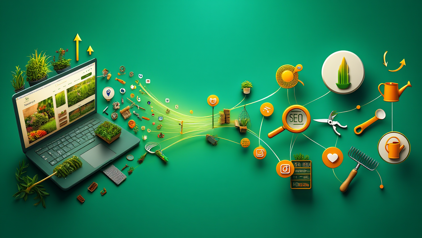 Aménagement paysager web