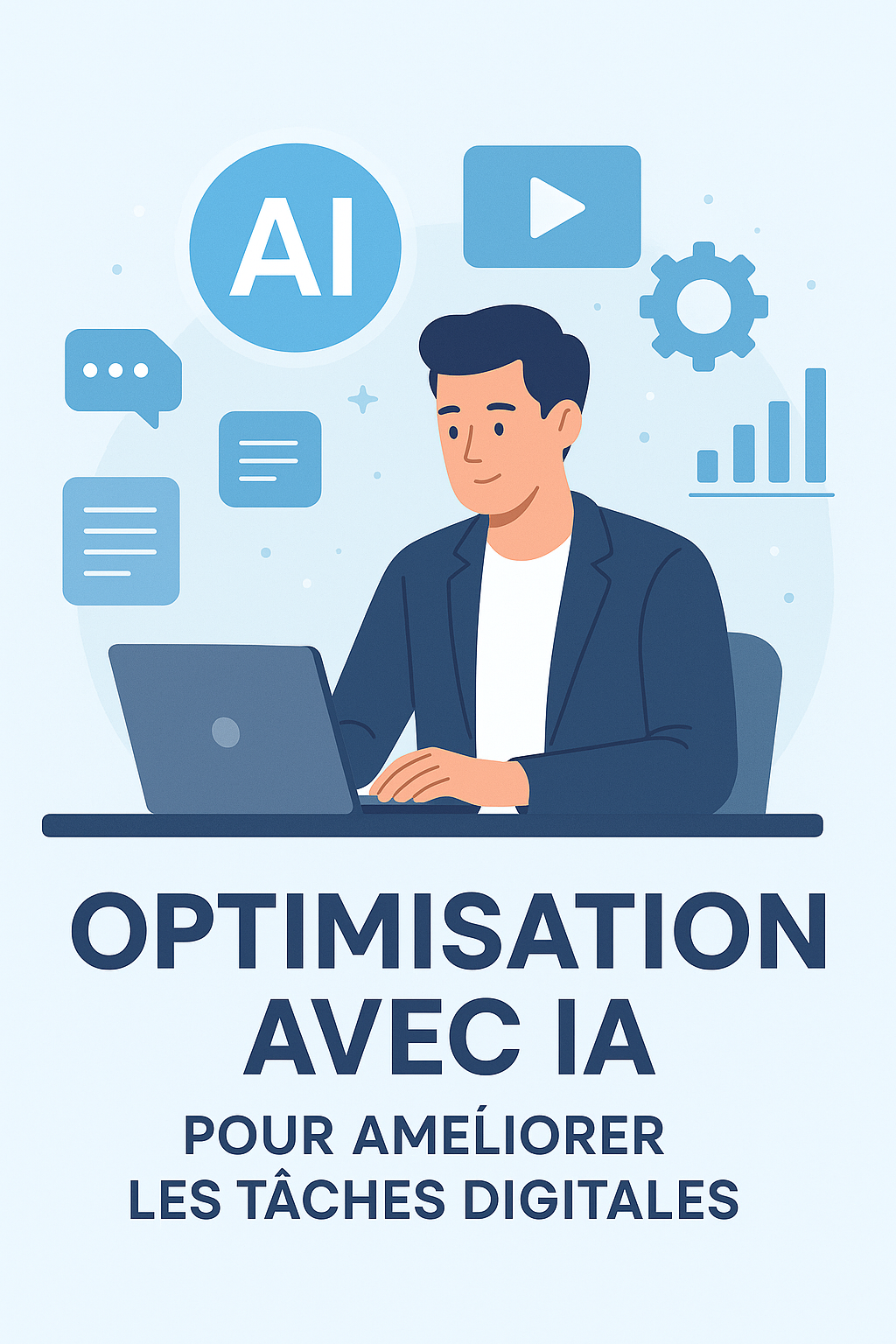 Optimisation avec IA pour améliorer les tâches digitales et la productivité.