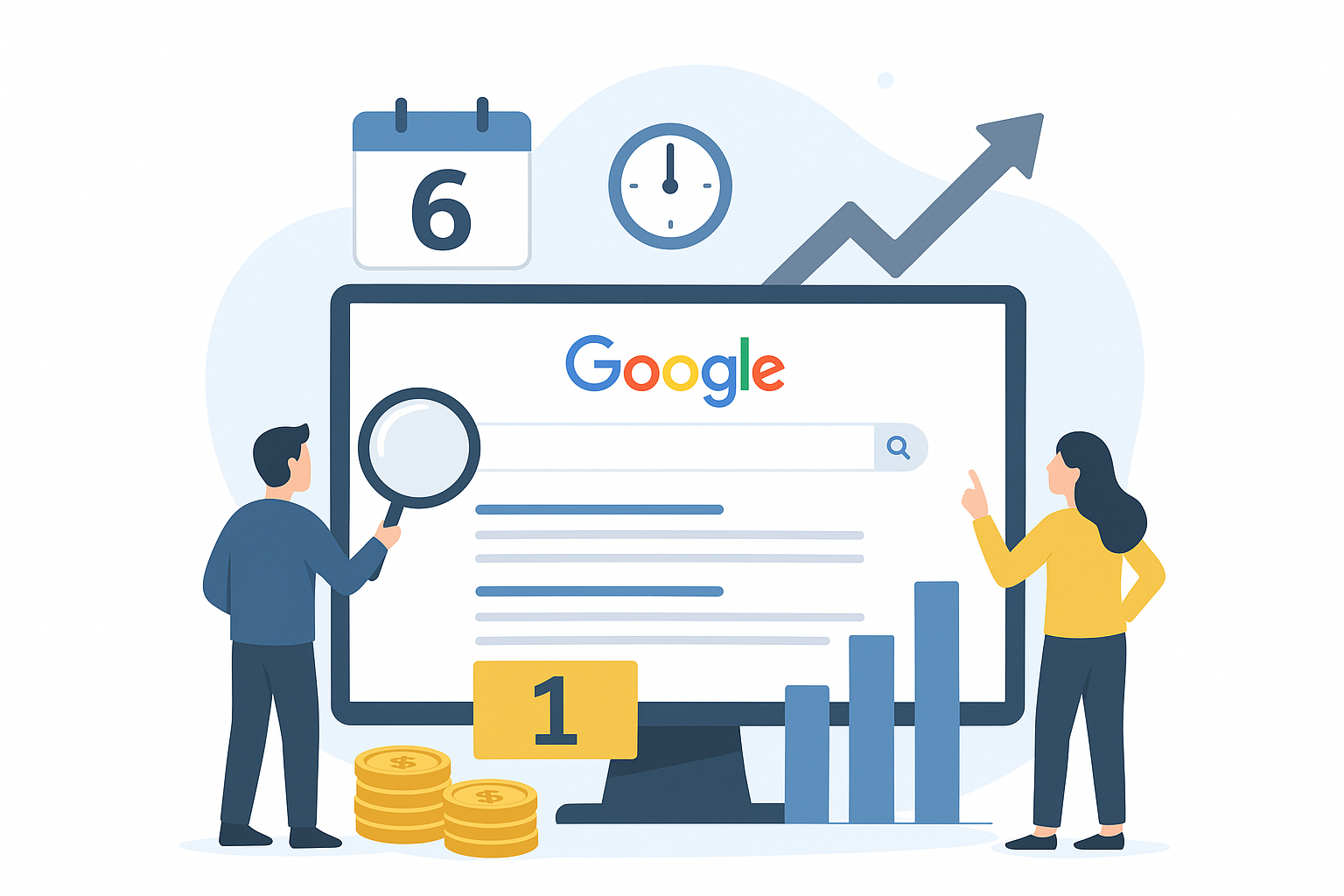Optimisation SEO 1ère page SERP google search