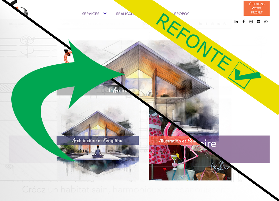 Refonte du site Hors Cadre Création